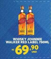 Atacadão Centro Sul Whisky Johnnie Walker Red Label oferta