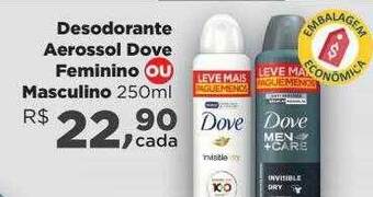 Farmácias Nissei Desodorante Aerossol Dove Feminino Ou Masculino oferta