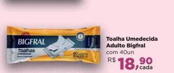 Farmácias Nissei Toalha Umedecida Adulto Bigfral oferta