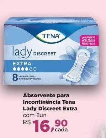 Absorvente Para Incontinência Tena Lady Discreet Extra