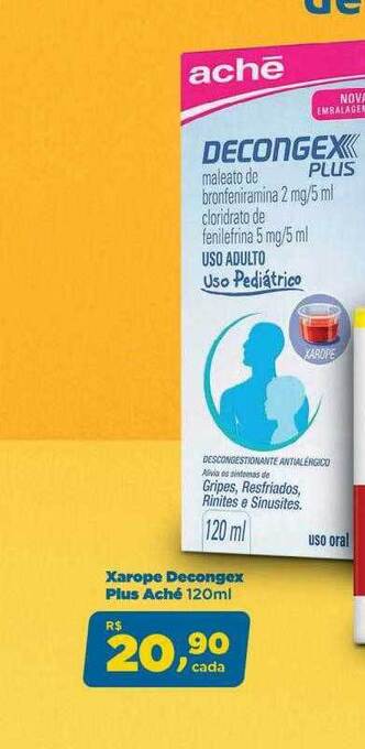 Farmácias Nissei Xarope Decongex Plus Aché oferta