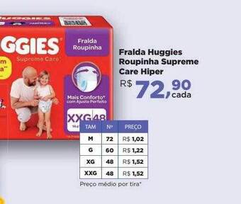 Farmácias Nissei Fralda Huggies Roupinha Supreme Care Hiper oferta