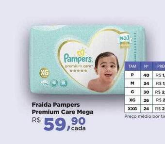 Farmácias Nissei Fralda Pampers Premium Care Mega oferta