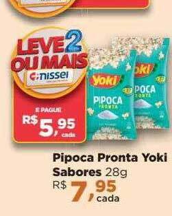 Farmácias Nissei Pipoca Pronta Yoki Sabores oferta