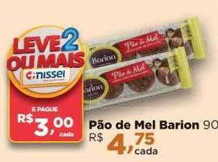 Farmácias Nissei Pão De Mel Barion oferta
