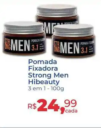 Pomada Fixadora Strong Men Hibeauty 100g