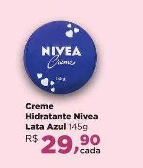 Farmácias Nissei Creme Hidratante Nivea Lata Azul oferta