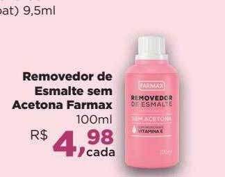 Farmácias Nissei Removedor De Esmalte Sem Acetona Farmax oferta