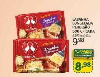 Cooper Lasanha Congelada Perdigão - Cada oferta