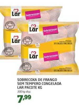Cooper Sobrecoxa De Frango Sem Tempero Congelada Lar Pacote Kg oferta