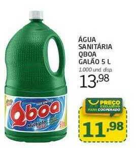 Cooper água Sanitária Qboa Galão oferta