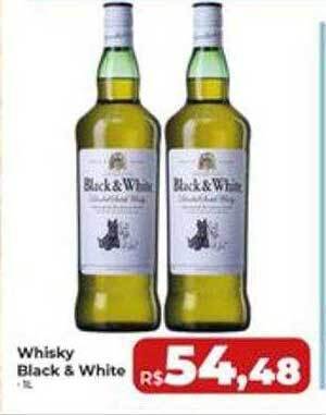Rebouças Supermercados Whisky Black & White oferta