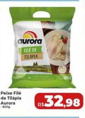 Rebouças Supermercados Peixe Filé De Tilápia Aurora oferta
