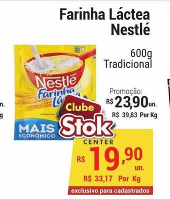 Stok Center Farinha Láctea Nestlé oferta