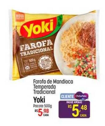 Muffato Farofa De Mandioca Temperada Tradicional Yoki oferta