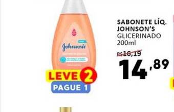 Supermercados Baklizi Sabonete Líq Johnson's Glicerinado oferta