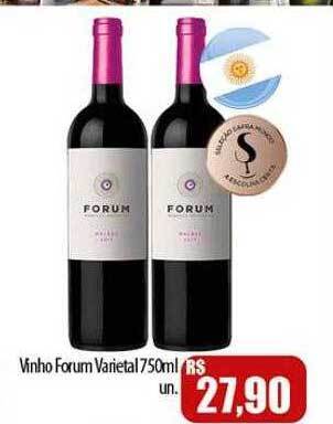Proença Supermercados Vinho Forum Varietal oferta