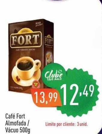 Supermercados Pague Menos Café Fort Almofada Vácuo oferta