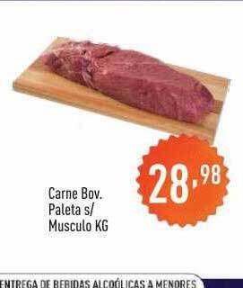 Supermercados Pague Menos Carne Bov. Paleta S Musculo oferta
