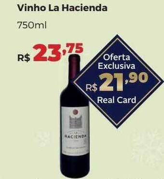 Villarreal Supermercados Vinho La Hacienda oferta