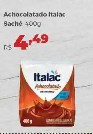 Villarreal Supermercados Achocolatado Italac Sachê oferta
