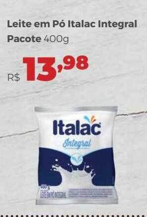 Villarreal Supermercados Leite Em Pó Italac Integral Pacote oferta