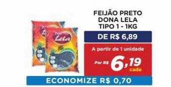 Feijão Preto Dona Lela Tipo 1