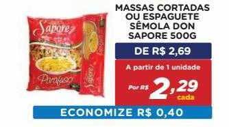 Massas Cortadas Ou Espaguete Sêmola Don Sapore