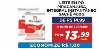 Bahamas Mix Leite Em Pó Piracanjuba Integral Instantâneo Sachê oferta