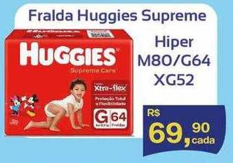 Fralda Huggies Supreme Hiper