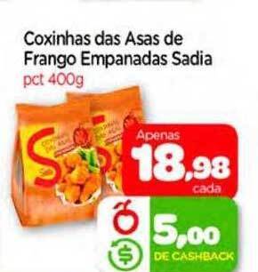 Nordestão Coxinhas Das Asas De Frango Empanadas Sadia oferta