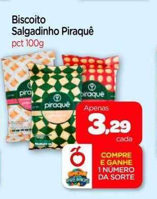 Nordestão Biscoito Salgadinho Piraquê oferta