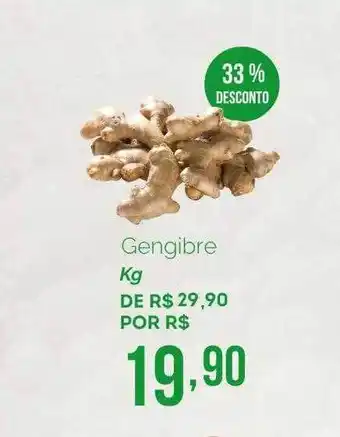 Oba Hortifruti Gengibre 33% Desconto oferta