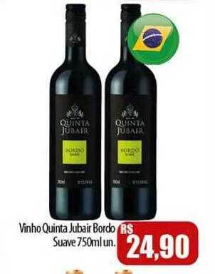 Proença Supermercados Vinho Quinta Jubair Bordo Suave oferta