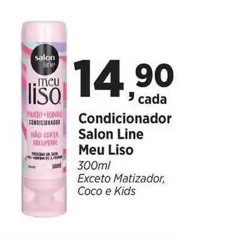 Drogaria Araújo Condicionador Salon Line Meu Liso 300ml oferta