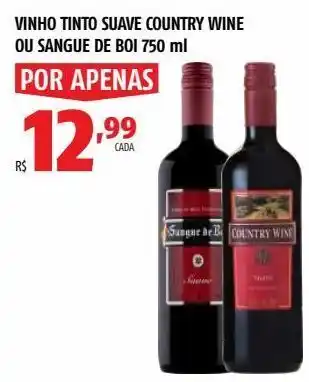 OXXO Vinho tinto country wine ou sangue de boi 750ml oferta