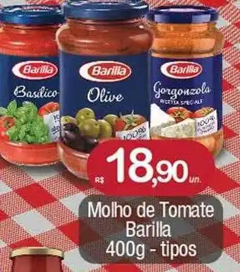 Supermercados Caetano Molho De Tomate Barilla Tipos oferta