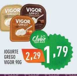 Supermercados Pague Menos Iogurte Grego Vigor oferta