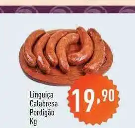 Supermercados Pague Menos Linguiça Calabresa Perdigão oferta
