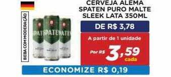 Cerveja Alema Spaten Puro Malte Sleek