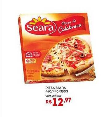 Bistek Supermercados Pizza Seara oferta