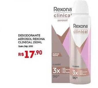 Bistek Supermercados Desodorante Aerosol Rexona Clinical oferta