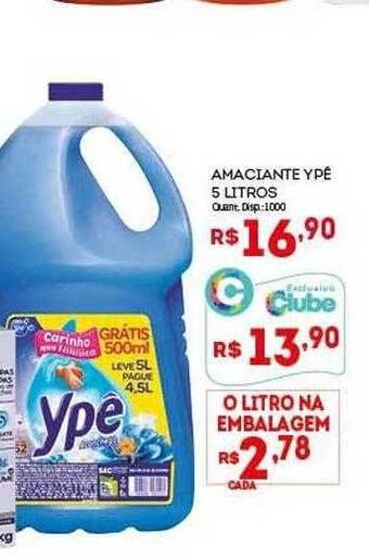 Bistek Supermercados Amaciante Ypê oferta