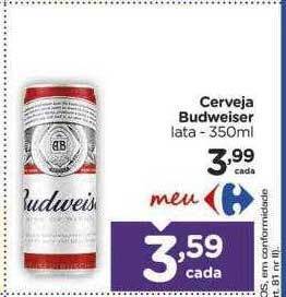 Carrefour Cerveja Budweiser oferta