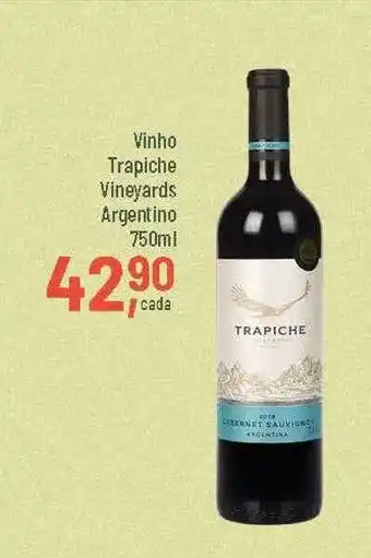 Supper Rissul Vinho Trapiche Vineyards Argentino oferta