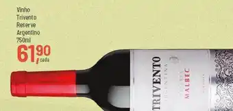 Supper Rissul Vinho Trivento Reserva Argentino oferta