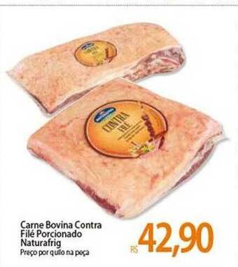 Atacadão Carne Bovina Contra Filé Porcionado Naturafrig oferta