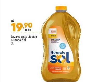 Supper Rissul Lava-roupas Líquido Girando Sol oferta