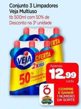 Nordestão Conjunto 3 Limpadores Veja Multiuso oferta