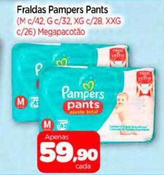 Nordestão Fraldas Pampers Pants oferta